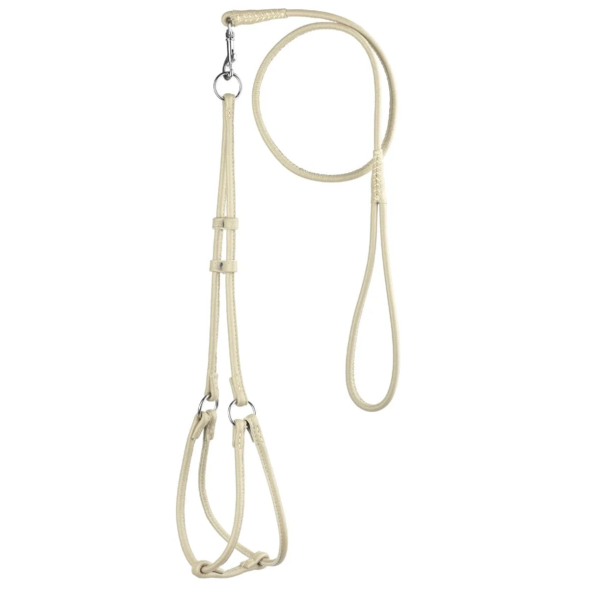 Soft Leather Round Step-In Harness   Round Lead