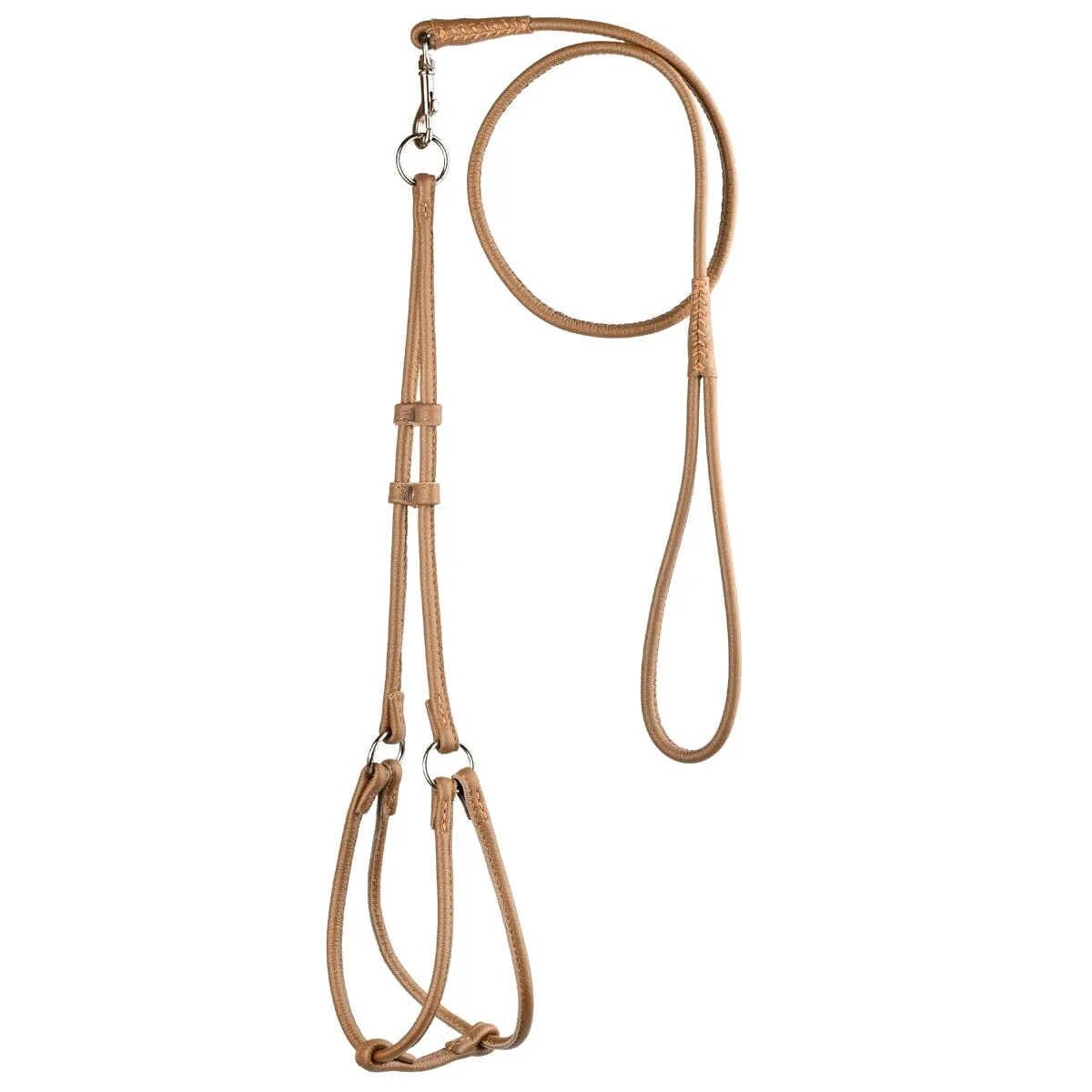 Soft Leather Round Step-In Harness   Round Lead