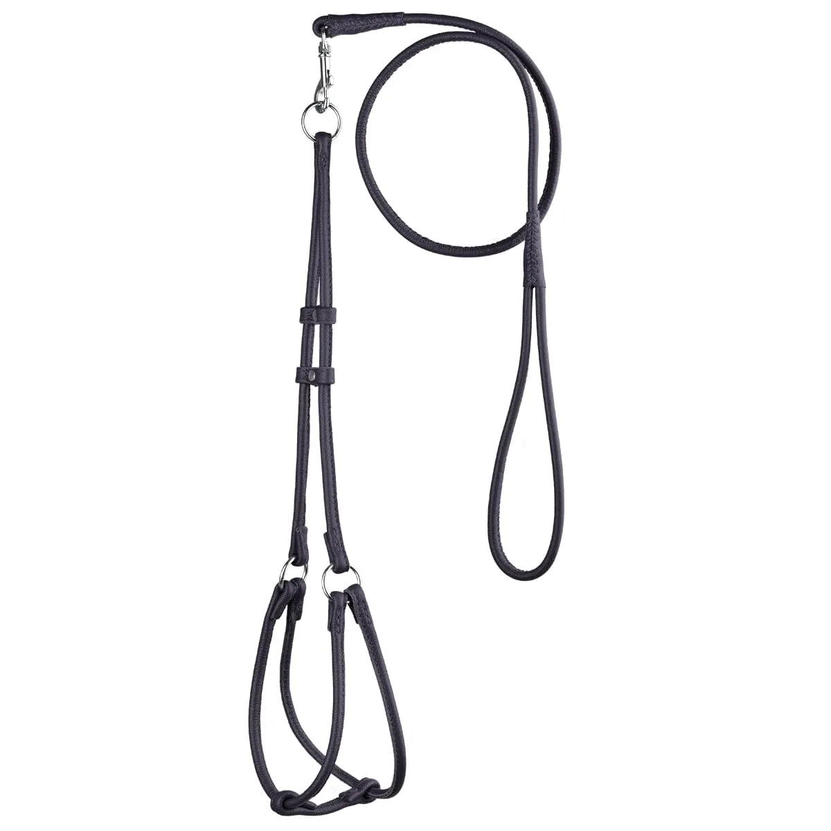Soft Leather Round Step-In Harness   Round Lead