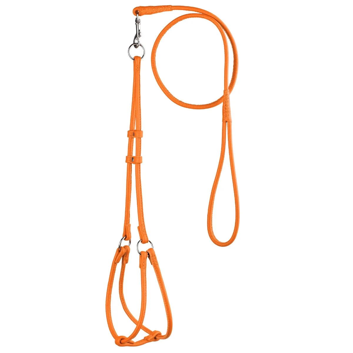 Soft Leather Round Step-In Harness   Round Lead
