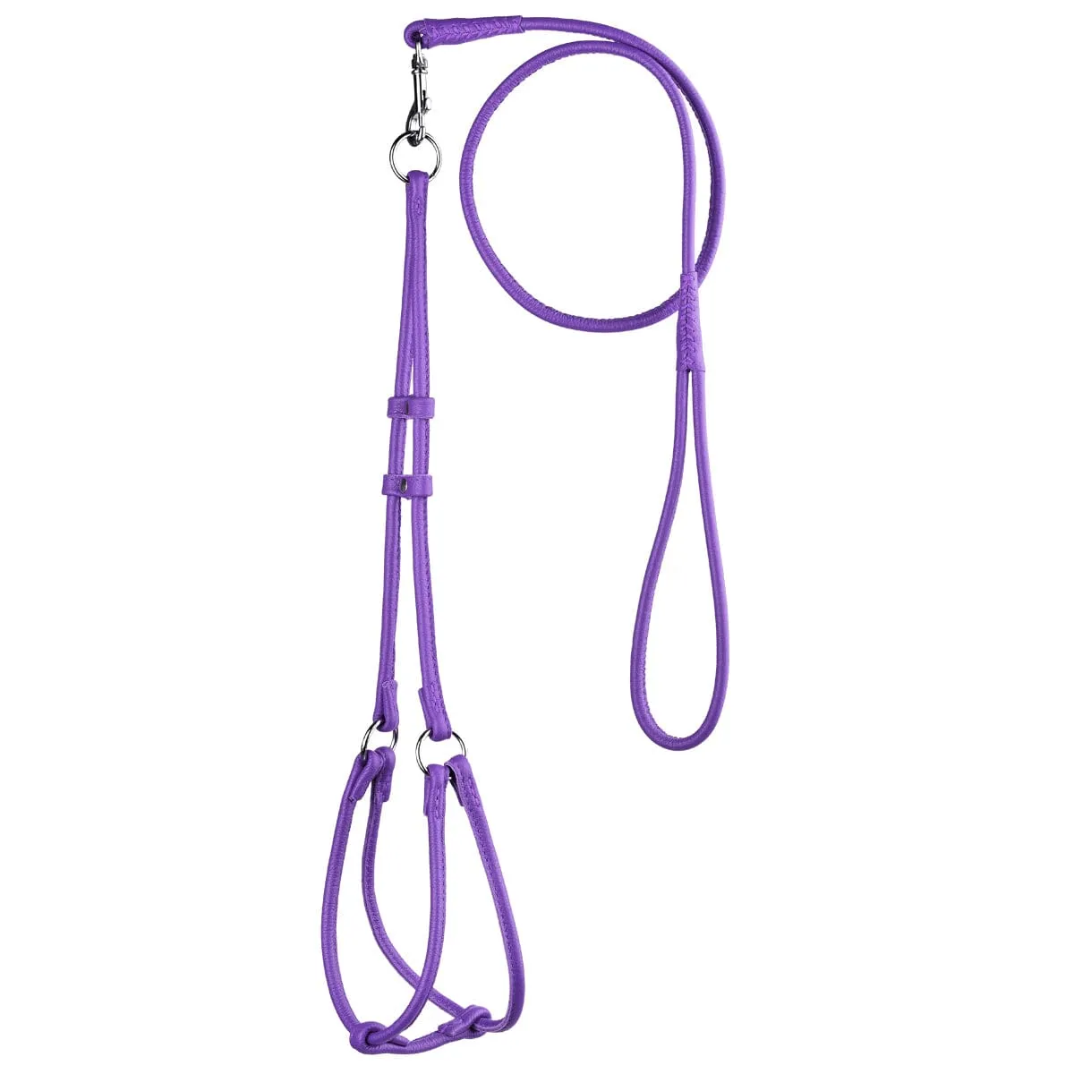 Soft Leather Round Step-In Harness   Round Lead