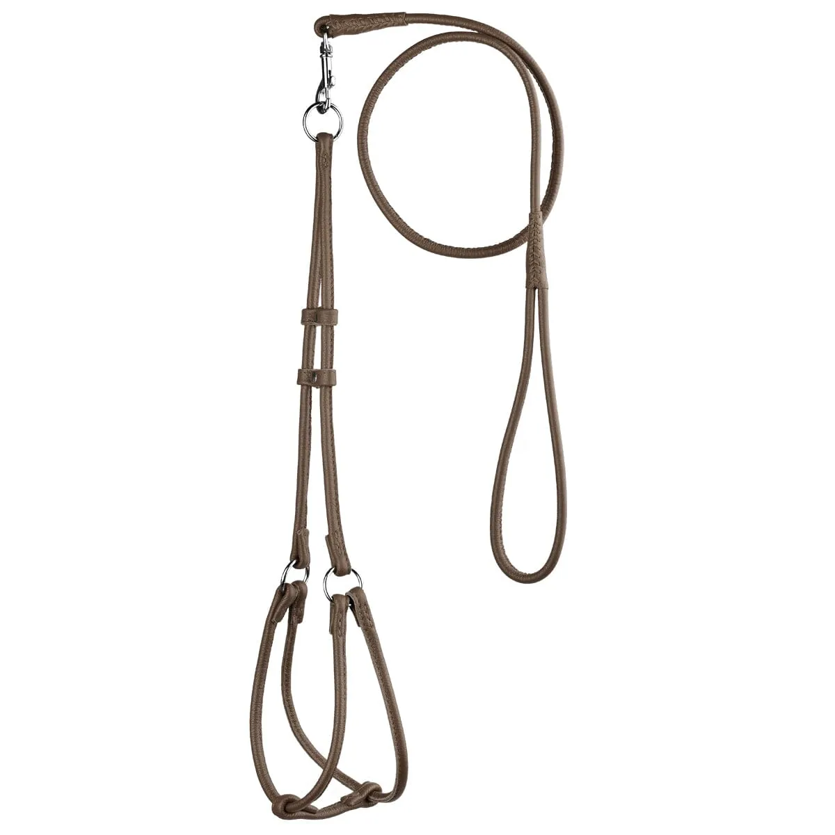 Soft Leather Round Step-In Harness   Round Lead
