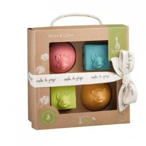 Sophie la Girafe® So Pure 2 Balls and 2 Cubes Set