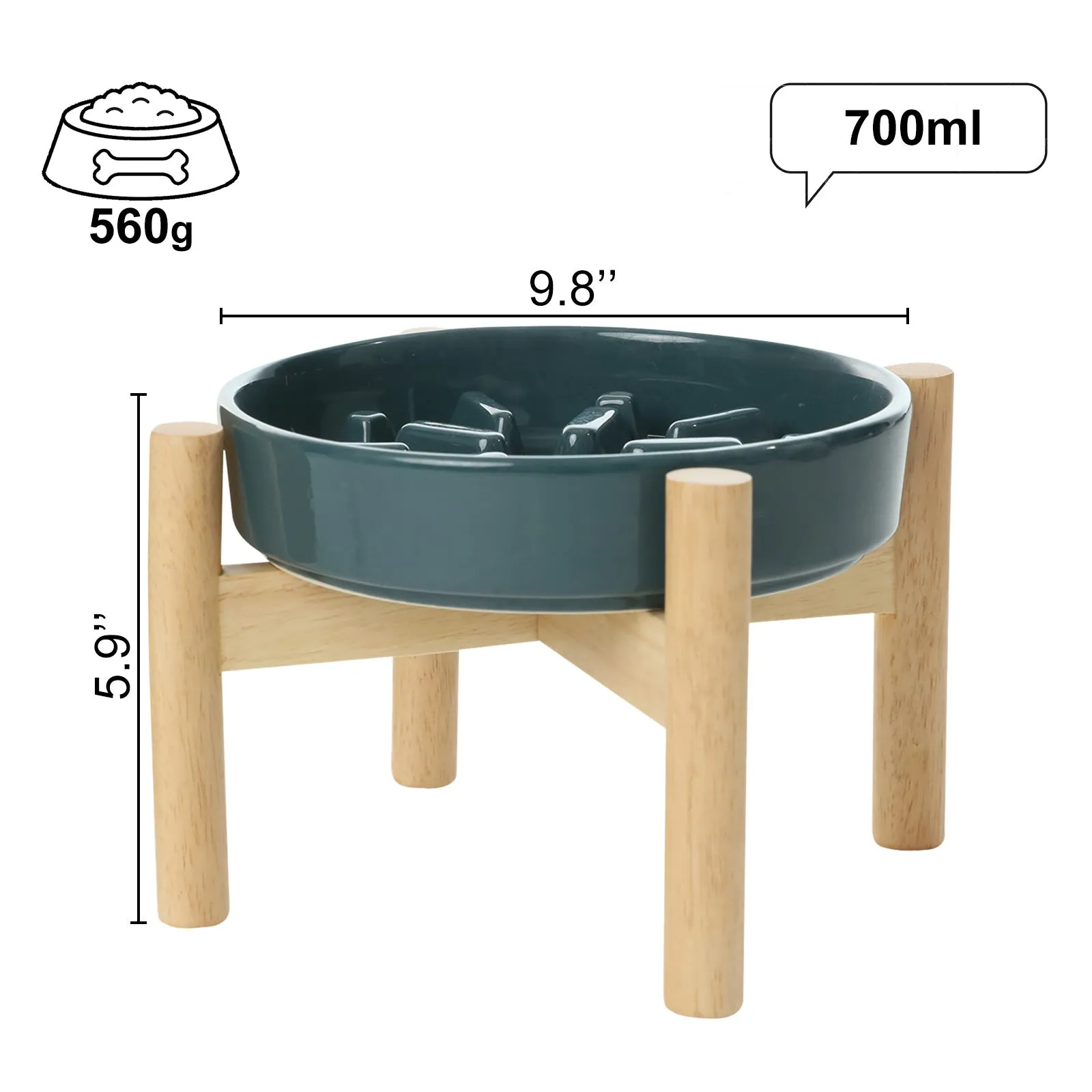 [Spark] Slow Feeder Dog Bowls - Red / Green / Blue