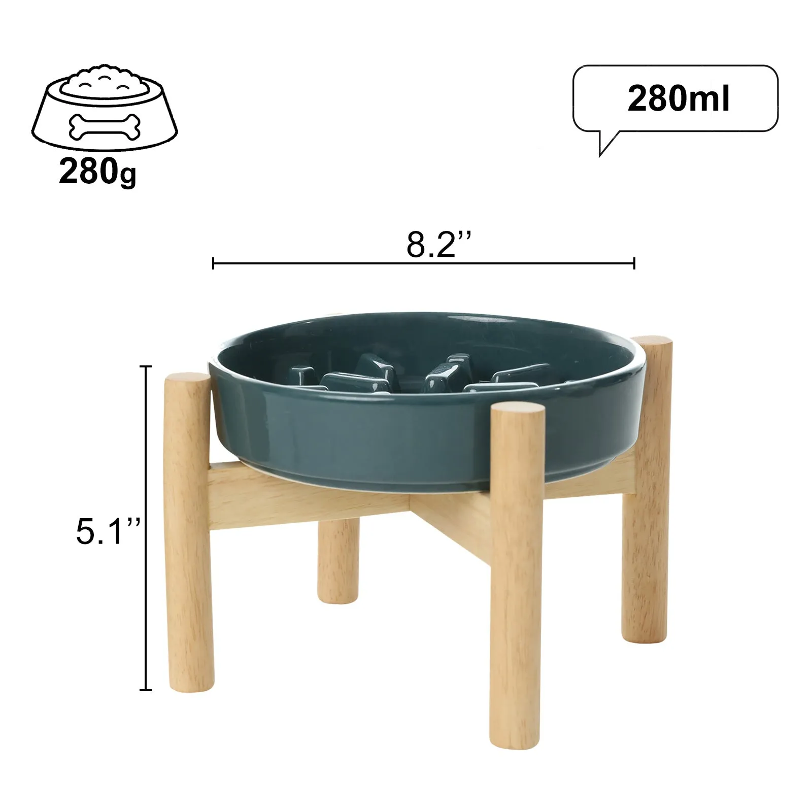 [Spark] Slow Feeder Dog Bowls - Red / Green / Blue