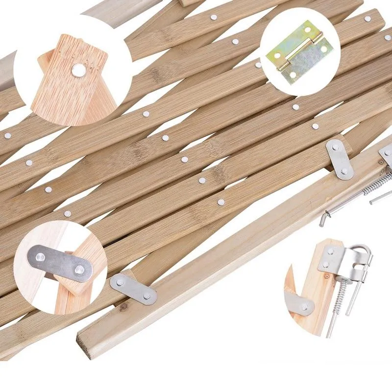 Wood Dog Gate - Stretchable Wooden Pet Fence