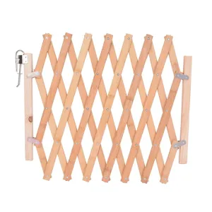 Wood Dog Gate - Stretchable Wooden Pet Fence