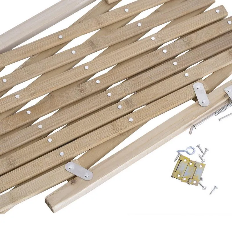 Wood Dog Gate - Stretchable Wooden Pet Fence