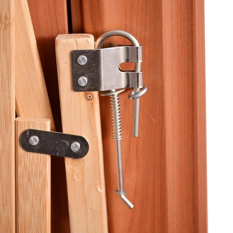 Wood Dog Gate - Stretchable Wooden Pet Fence