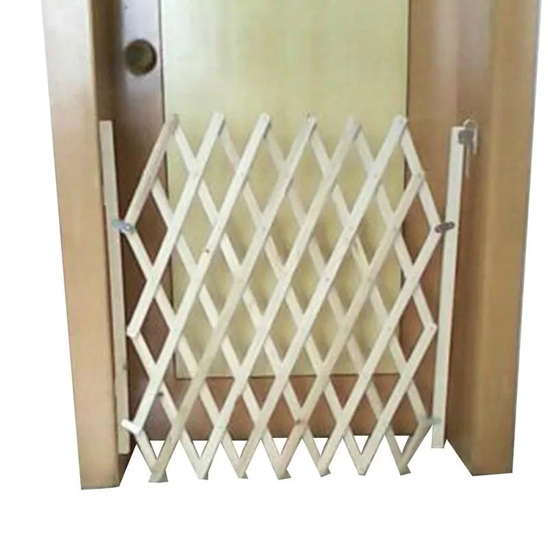 Wood Dog Gate - Stretchable Wooden Pet Fence