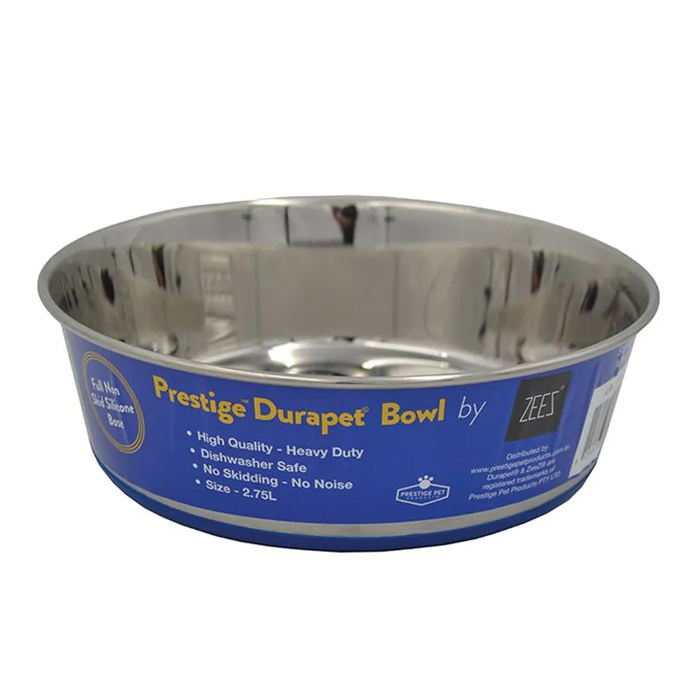ZEEZ Durapet Premium Stainless Steel Pet Bowl