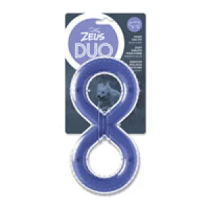Zeus Duo Figure-8 Tug - Bacon Scent - Purple - 20 cm (8 in)